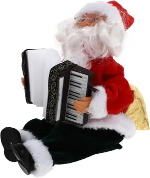 Ciieeo Dancing Santa Claus Toy Christmas Decorations Black Dancing Santa Desktop Decor Kids Musical Toy