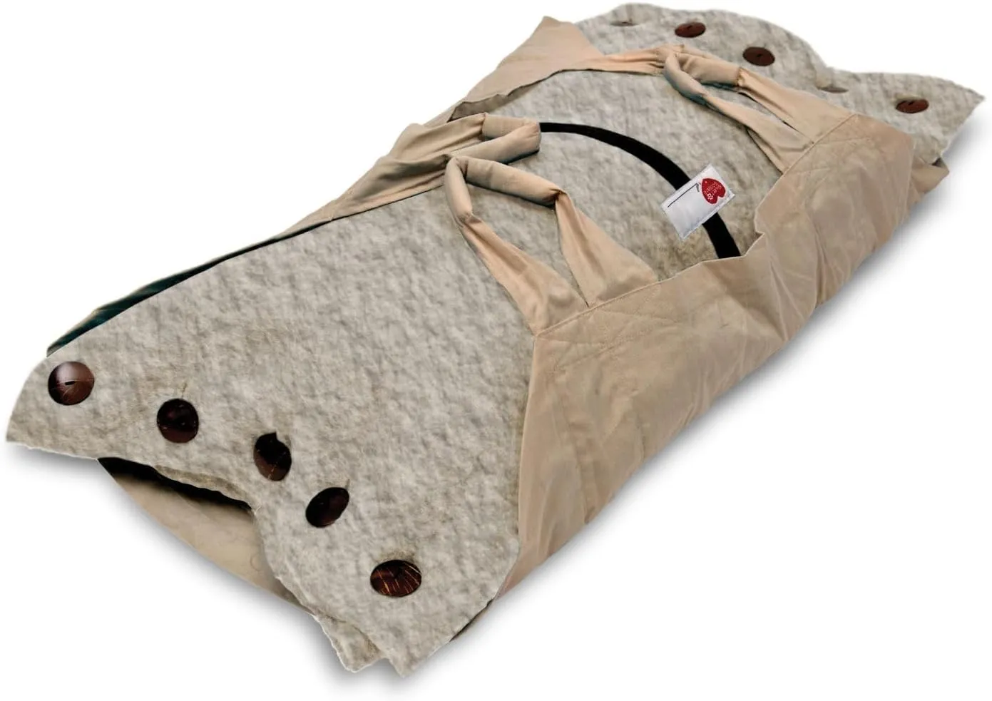 Cocoon® - Eco-Friendly Pet Burial & Cremation Ceremony Kit (Premium Wool) - Casket for Dogs and Cats (Choose Size & Color) (Small, Natural)