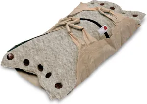 Cocoon® - Eco-Friendly Pet Burial & Cremation Ceremony Kit (Premium Wool) - Casket for Dogs and Cats (Choose Size & Color) (Small, Natural)