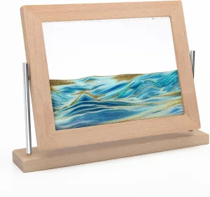 Coitak Moving Sand Art Picture, Dynamic Sand Picture, Desktop Moving Sand Art for Home Decor and Office