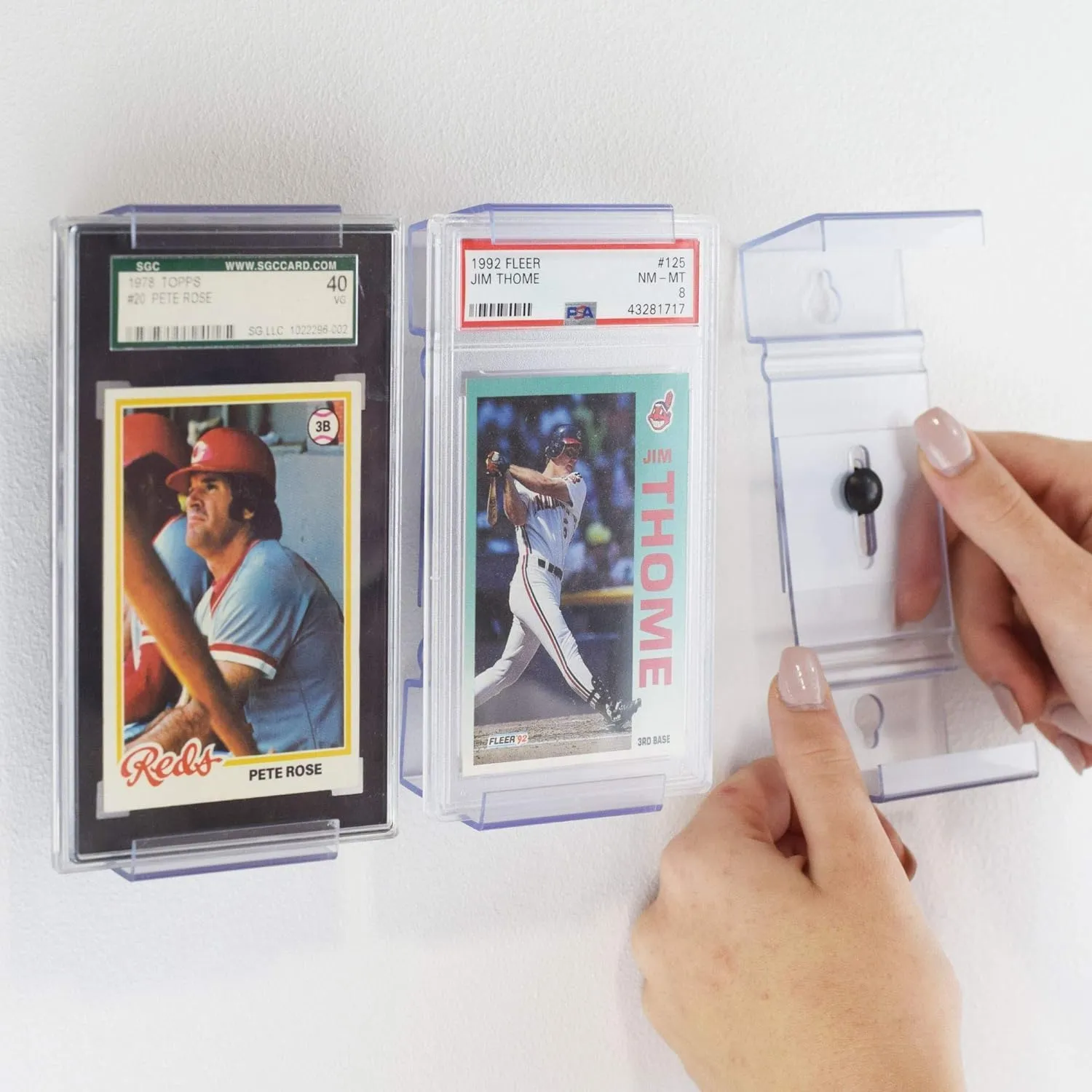 CollectorMount Card Mount for Graded PSA Trading and Sports Cards, Stand and Wall Mount Display for Collectible Cards (2 Mounts)