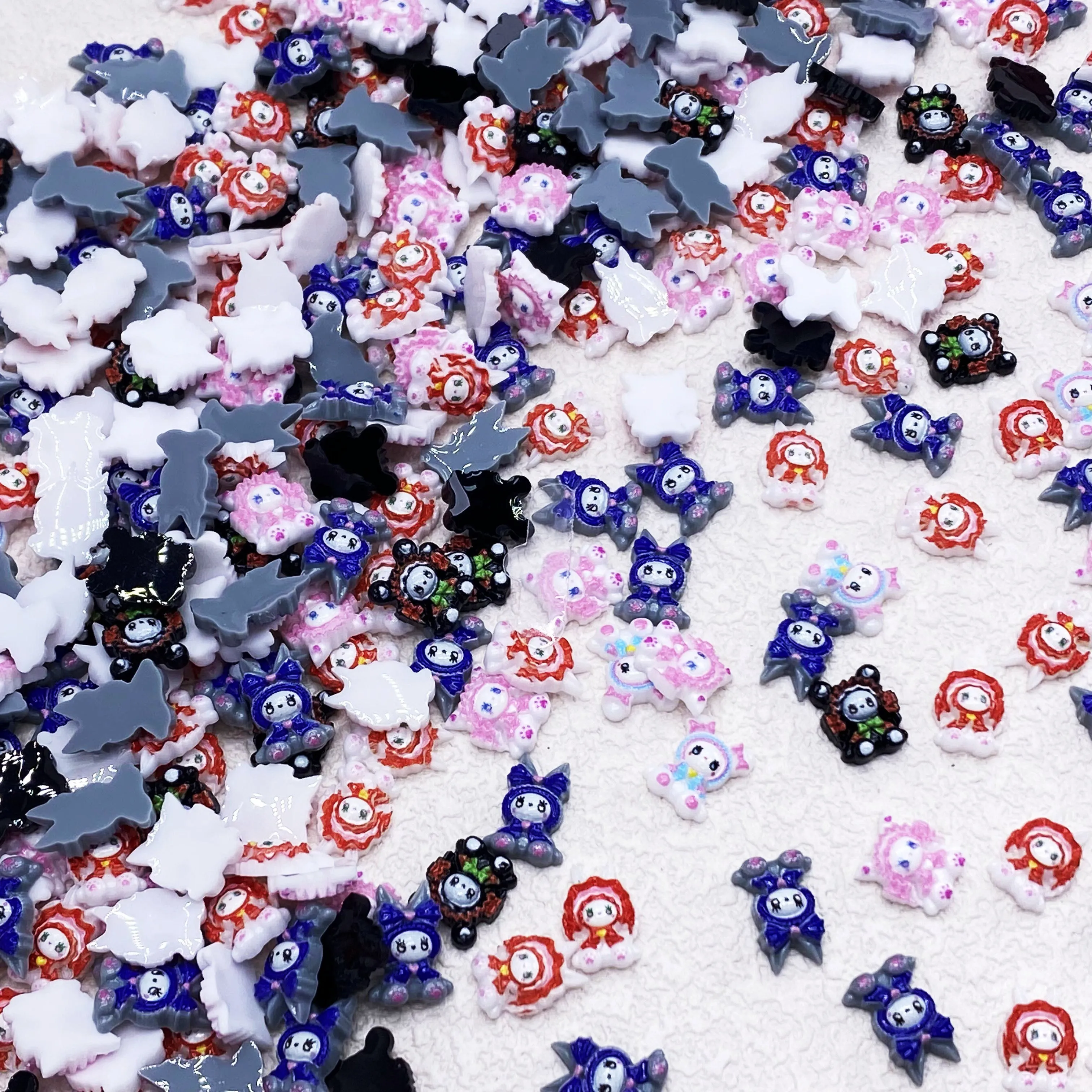 Colorful  Doll Resin Charm