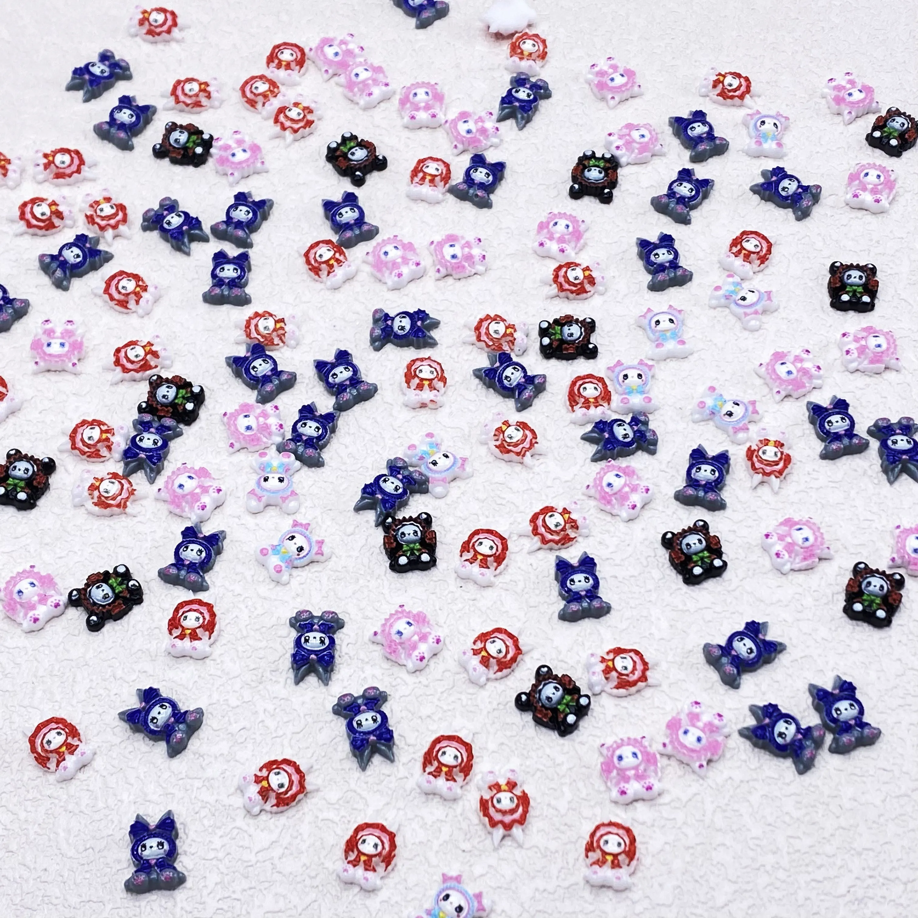 Colorful  Doll Resin Charm