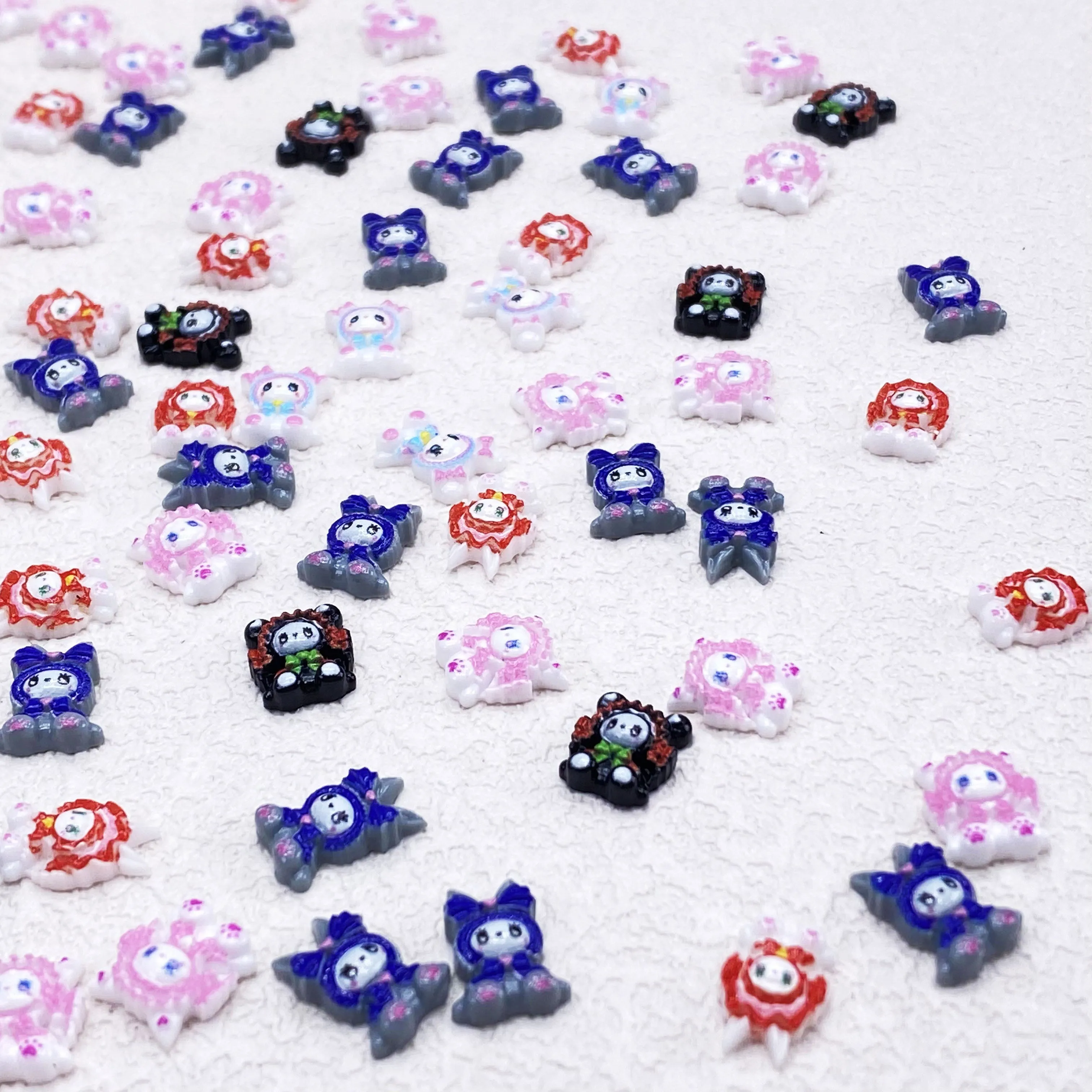 Colorful  Doll Resin Charm