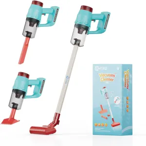 Contixo PT2 Kids Cordless Vacuum Cleaner Toy, 3-in-1 Pretend Play Home Cleaning Set, Lights, Sounds & Working Suction, Educational Interactive Toys - Gift for Kids & Toddlers Ages 3  Boys & Girls