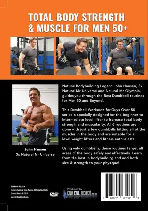 CRITICAL BENCH Dumbbell Workouts for Guys Over 50 with Legendary Natural Champion John Hansen - Follow Along DVD