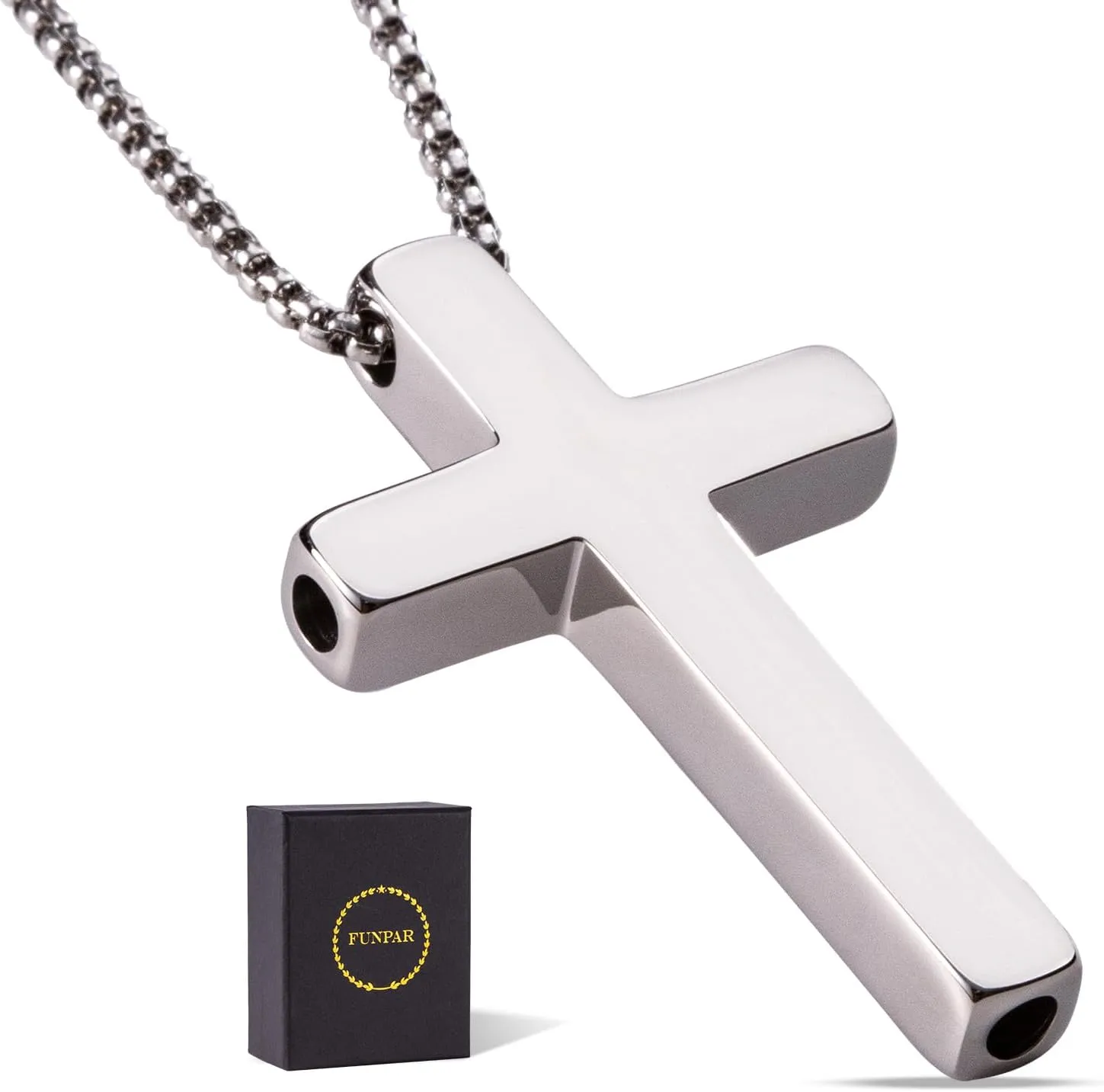 Cross Breathing Necklace, Breathlink Quit Smoking Aid, Inspirational Bible Verse Anti-Anxiety Mindfulness Necklace, Premium Stainless Steel Breathwork Tool, Anxiety Relief Items Gift