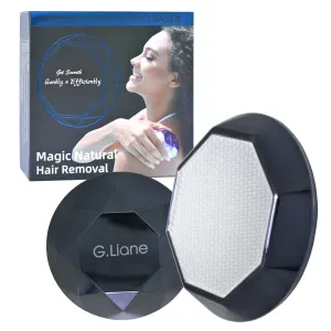 Crystal Hair Eraser,Painless Nano Hair Remover Exfoliation,Gentle and Efficient Glass Hair Removal Device Without Waxing,Natural Epilator for Women and Men(Diamond Black)