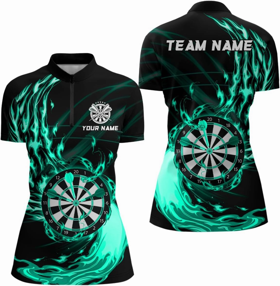 Customized Name, Team Name Jersey, Funny Dartboard Colorful Paint Splash Dart Shirts for Women, Best