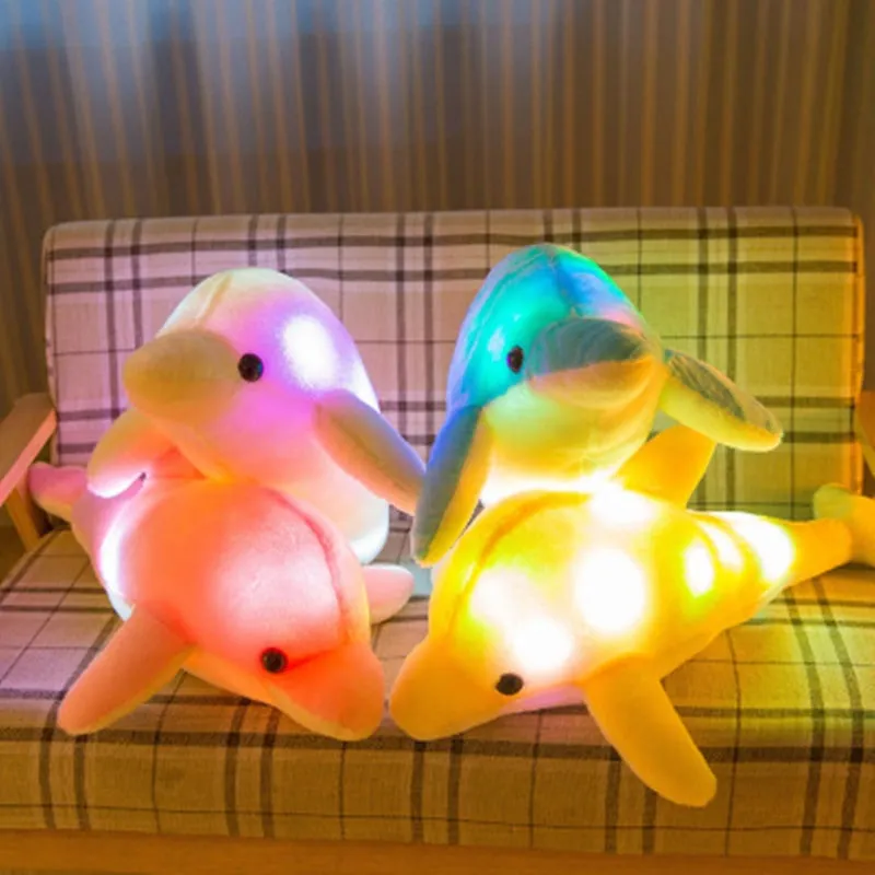 Cute Luminous Dolphin Plush Toy