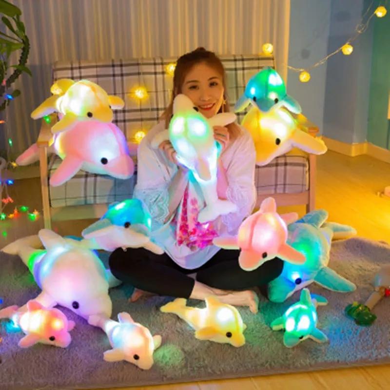 Cute Luminous Dolphin Plush Toy