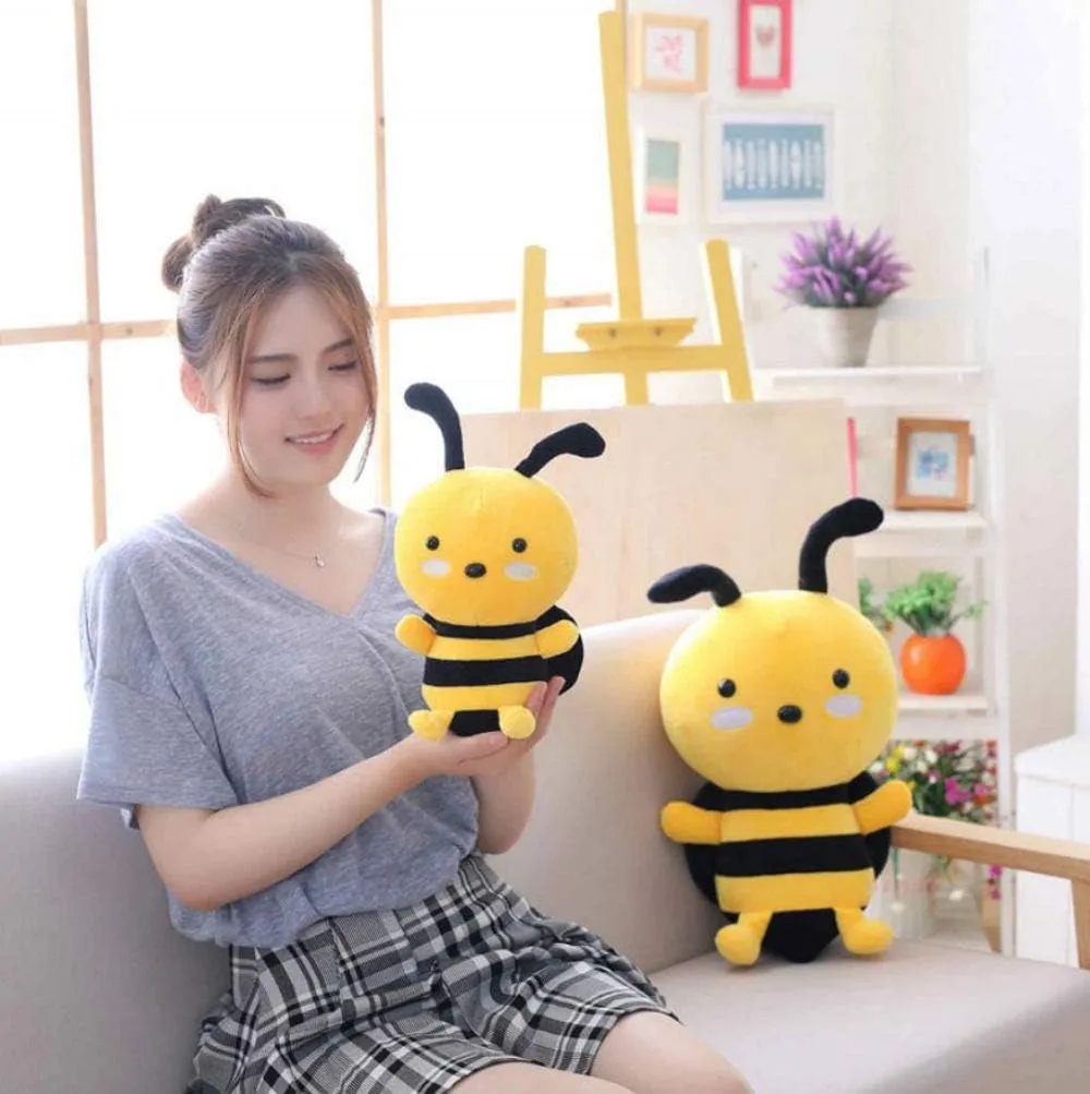 Cute rabbit Honeybee Plush Toy Stuffed Animal Toy Bee Plush Animal Doll Plush Pillow (12 inch)