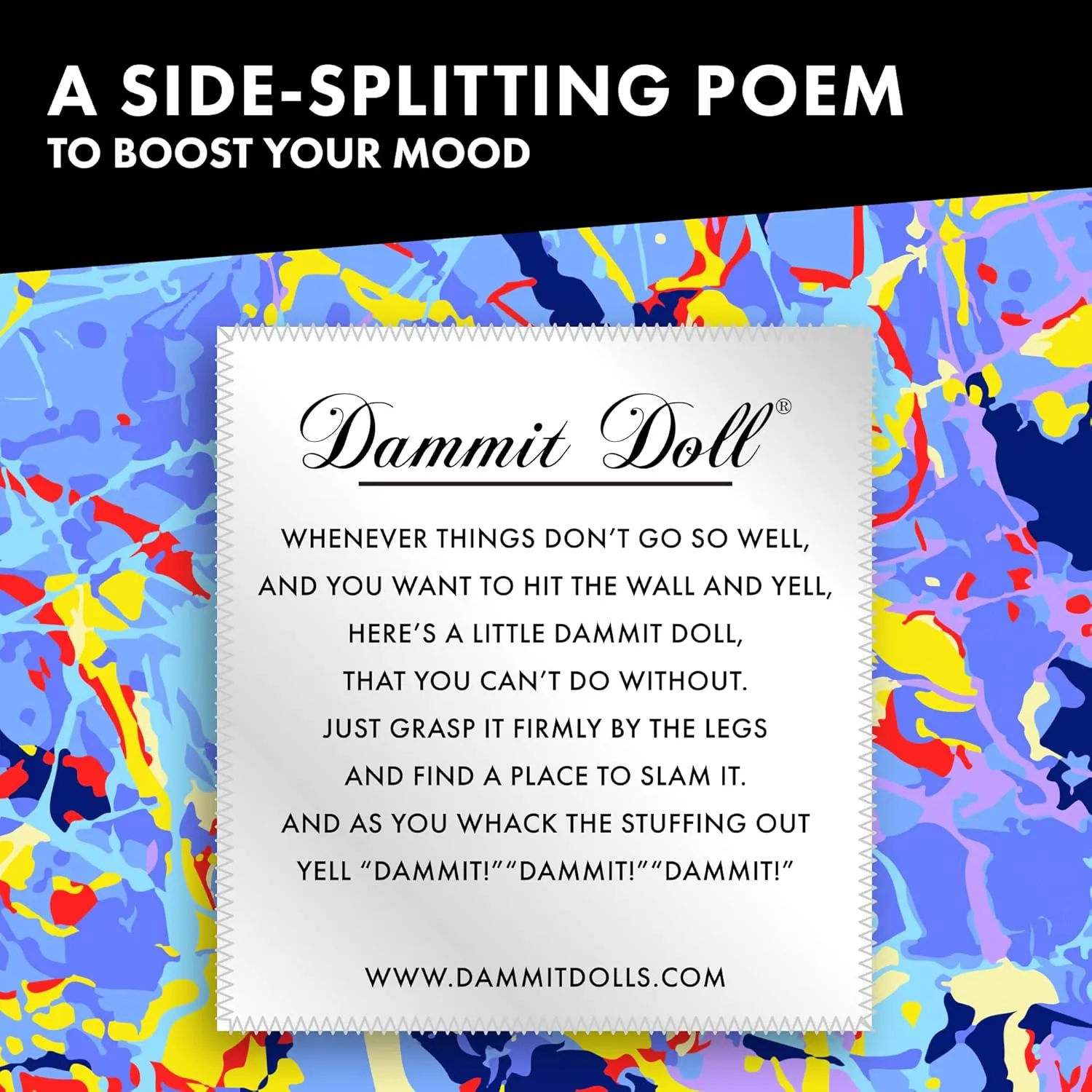 Dammit Doll - Limited Edition - Jackson Artist-Inspired Stress Relief, Gag Gift