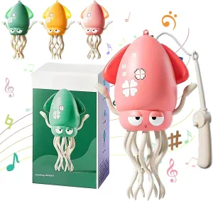 Dancing Octopus Toy, Electric Dancing Octopus Toy with LED & Music,Creative Crazy 8-Leg Action Crawling Octopus