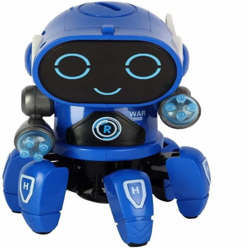 Dancing Robot Toy with Flashing Lights and Musical Sounds