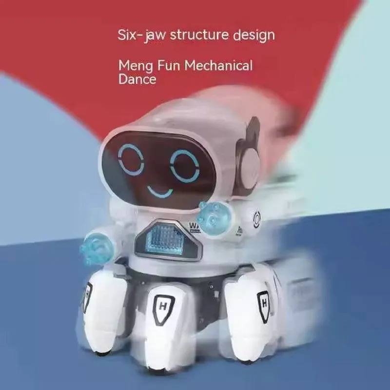 Dancing Robot Toy with Flashing Lights and Musical Sounds