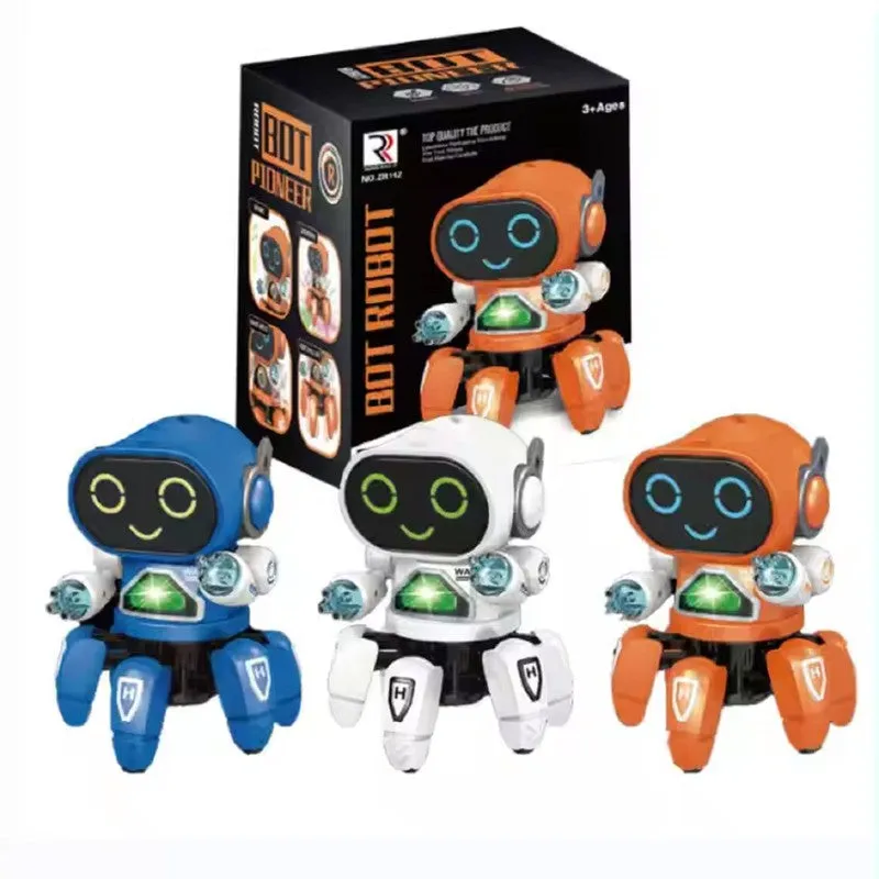 Dancing Robot Toy with Flashing Lights and Musical Sounds