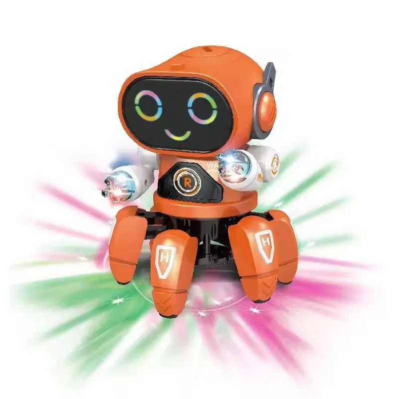 Dancing Robot Toy with Flashing Lights and Musical Sounds