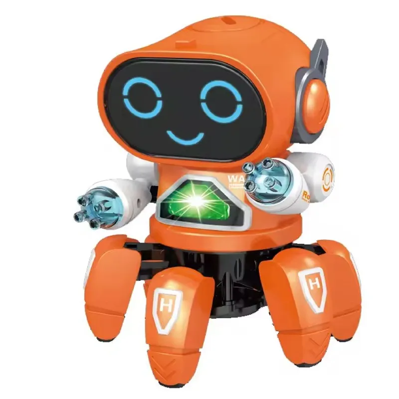 Dancing Robot Toy with Flashing Lights and Musical Sounds