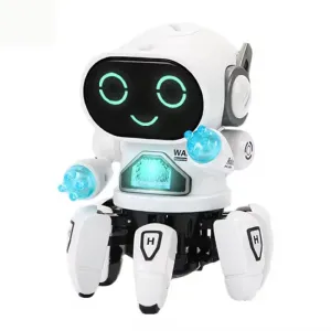 Dancing Robot Toy with Flashing Lights and Musical Sounds