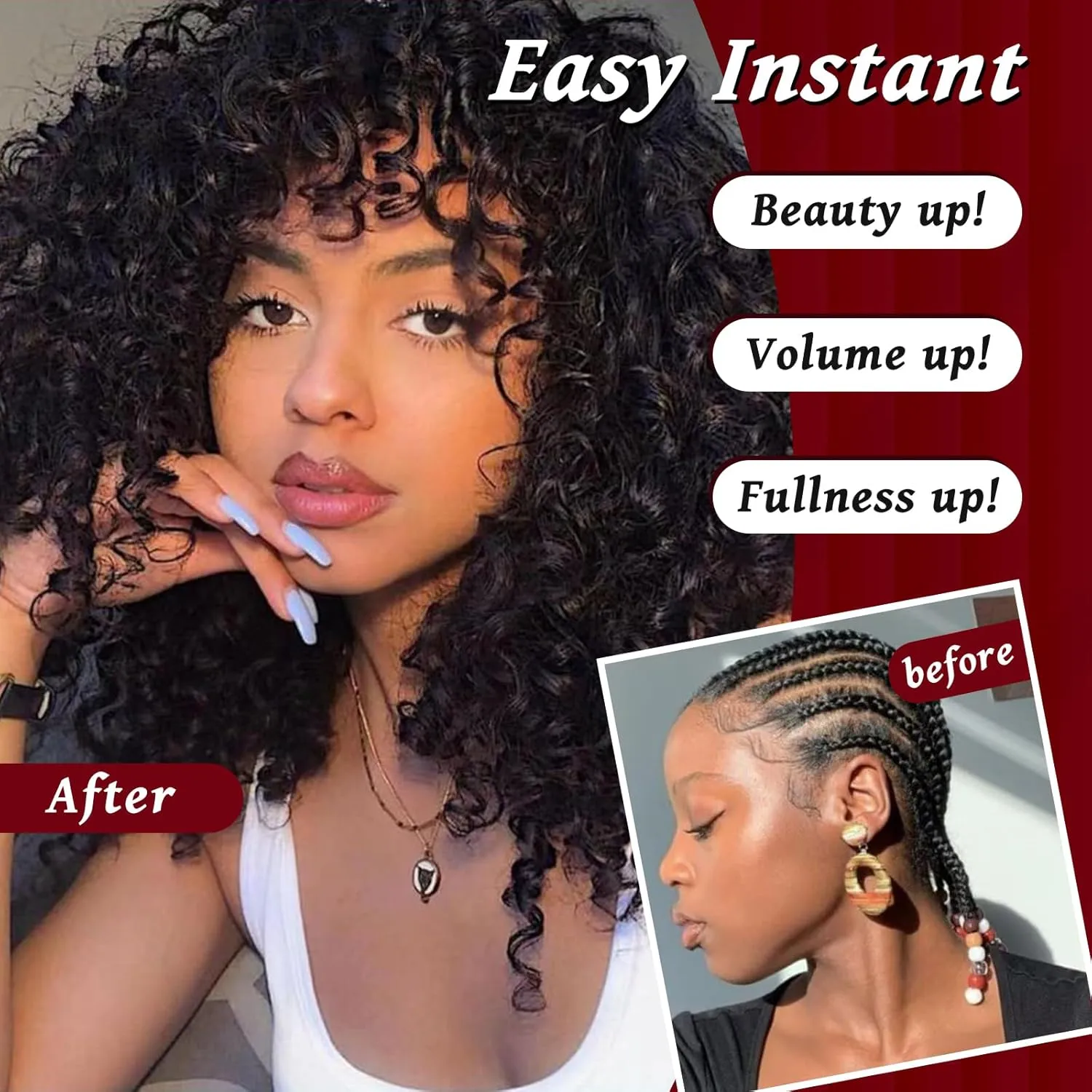 Datanala GoGo Curl Crochet Hair 12 Inch color 4# Water Wave Crochet Hair 8 Packs Long Beach Curl Crochet Braiding Hair Synthetic Extensions For Women (4#, 12inch(8packs))