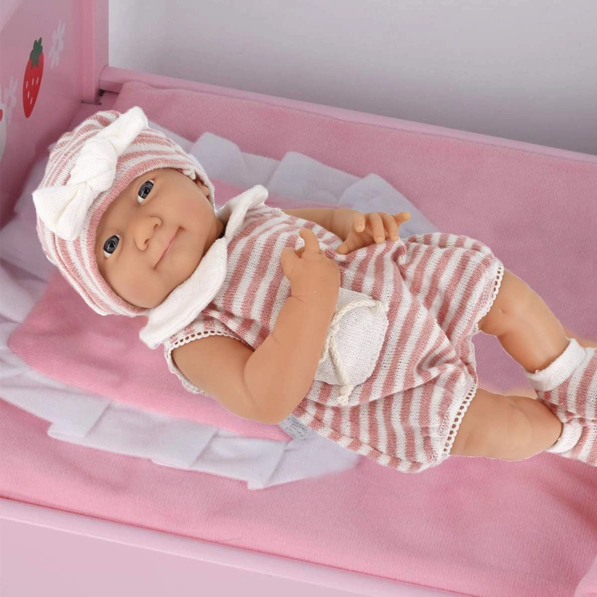DC-BEAUTIFUL 6 Set Clothes Gift for Infant, Girl Baby, 14 Inch -18 Inch Includes Doll Outfits Dress Hat Socks, Total 14 Pcs Onesies Clothes Pajamas Costumes