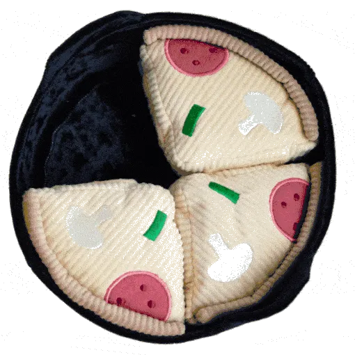deep dish pizza enrichment toy