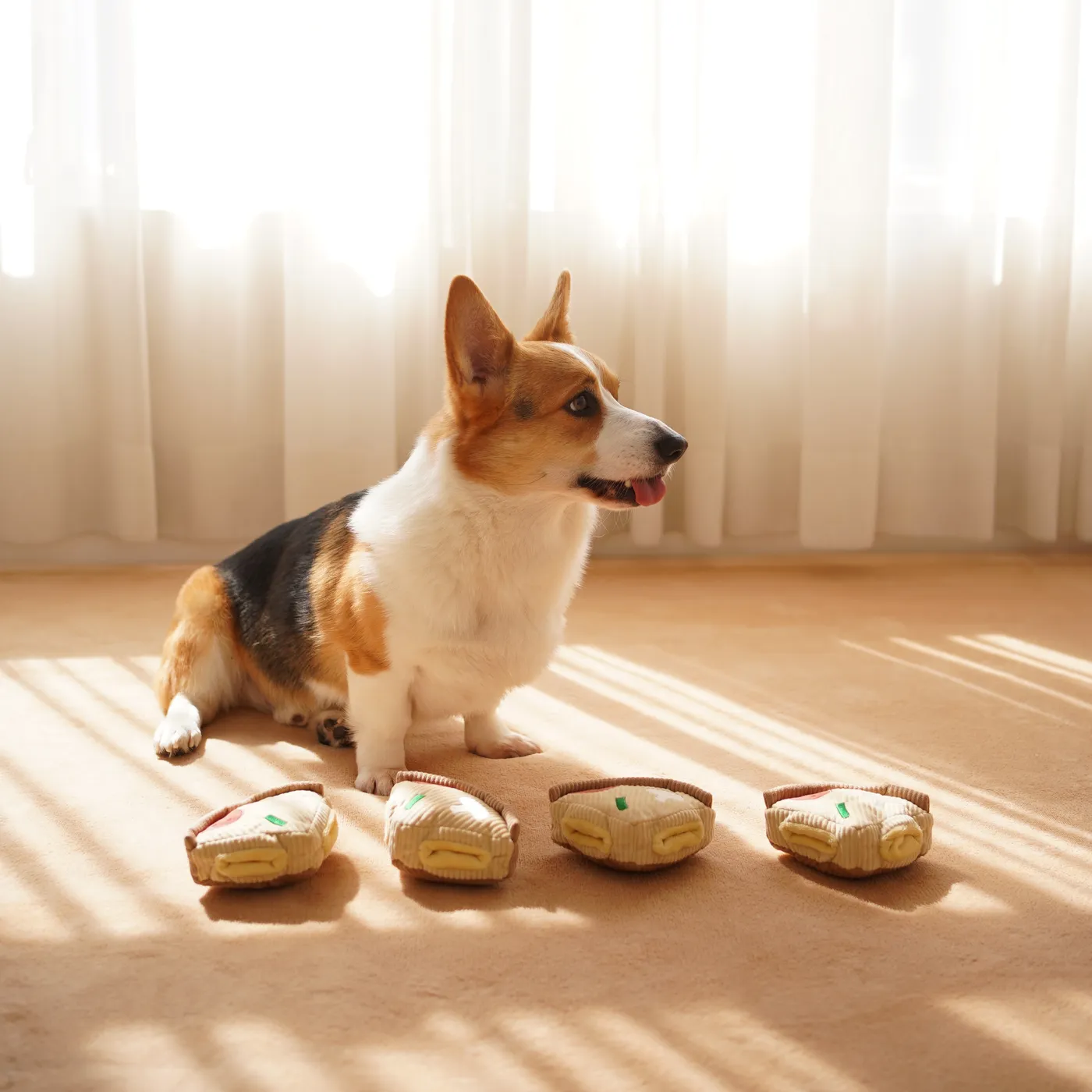 deep dish pizza enrichment toy