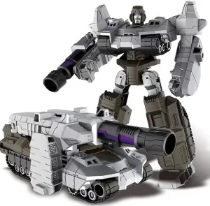 Deformation Alloy Car Robots Manual Assemble 7.4 Inch Action Figure Desktop Decoration Collectible Model Gifts Limited Edition, Multicolor（Megatron）