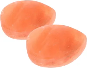 Didiseaon 2pcs Natural Rock Salt Massage Stones for Care Coarse Sea Salt Exfoliation Skin Revitalization and Cleansing