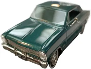 Die Cast Vehicle 1/43 for Chevrolet Nova SS 1966 Metallic Coupe Sedan Model Static Decoration Car Model Metal Car Models Mini Cars Replica