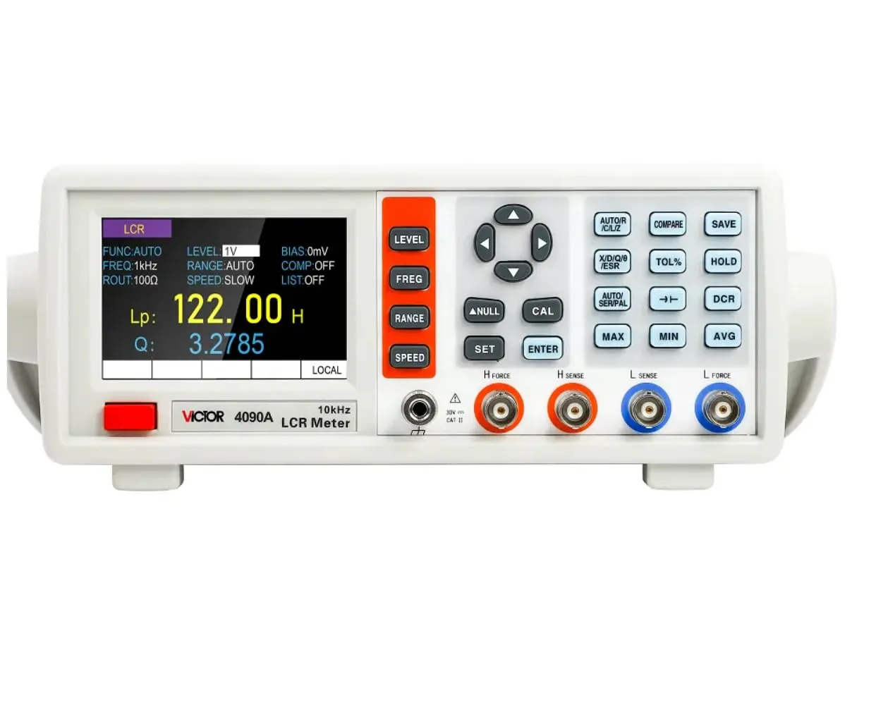 Digital LCR Meter – Precision Benchtop Capacitance and Inductance Tester (10Hz-100kHz) with Data Saving, U-Disk Copy, Ideal for Electronic Component Testing (4090A)