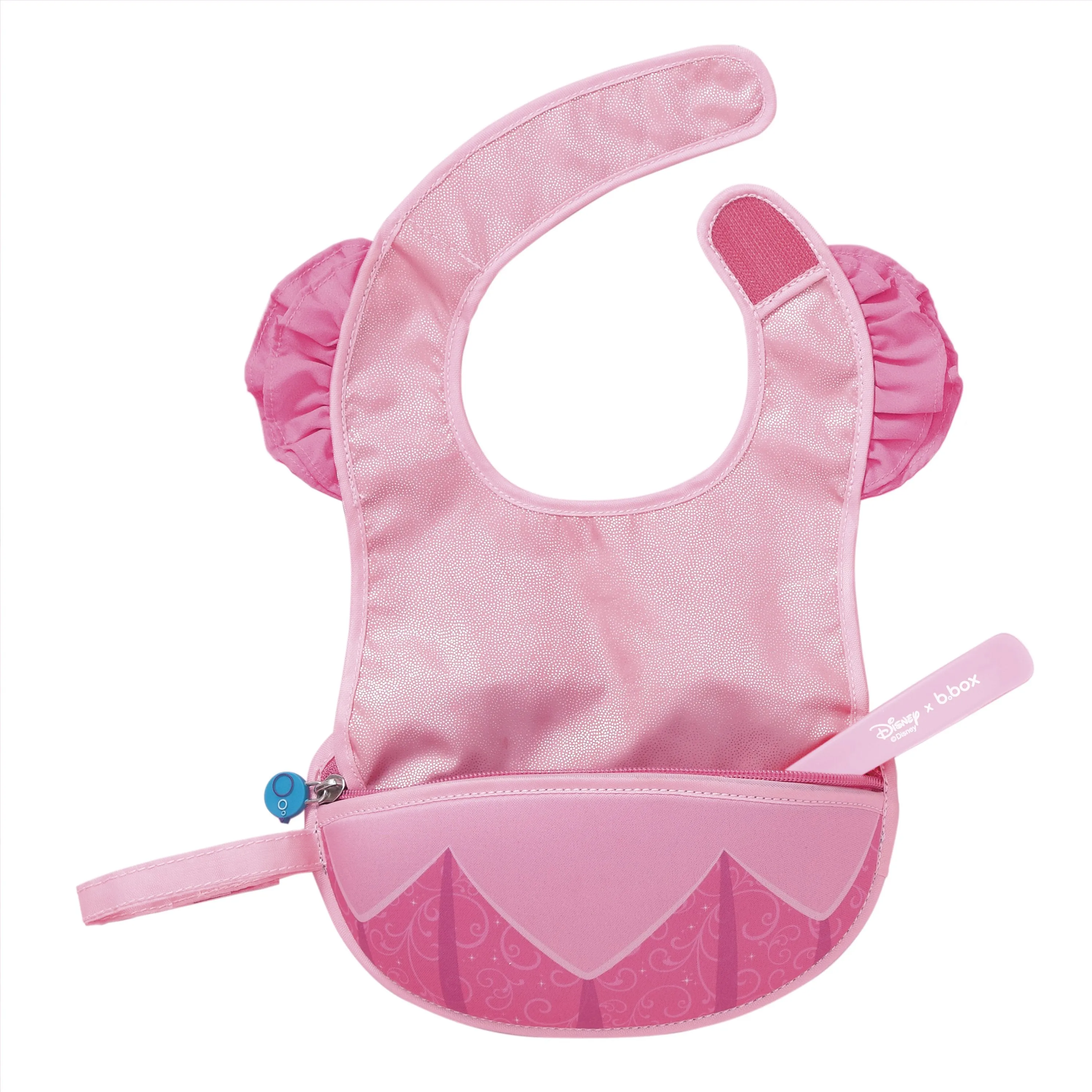 Disney - Aurora travel bib   flexible spoon