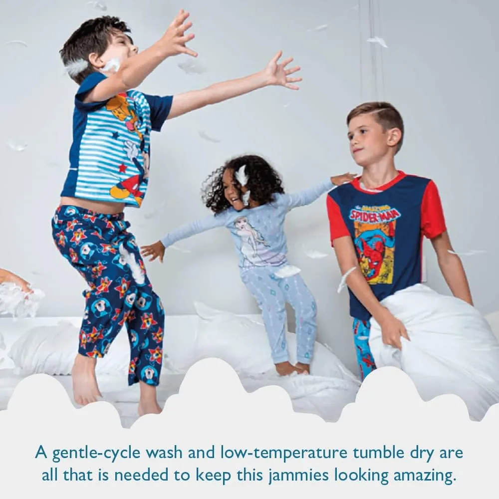 Disney Boys' 2-Piece Loose-fit Pajama Set, Soft & Cute for Kids