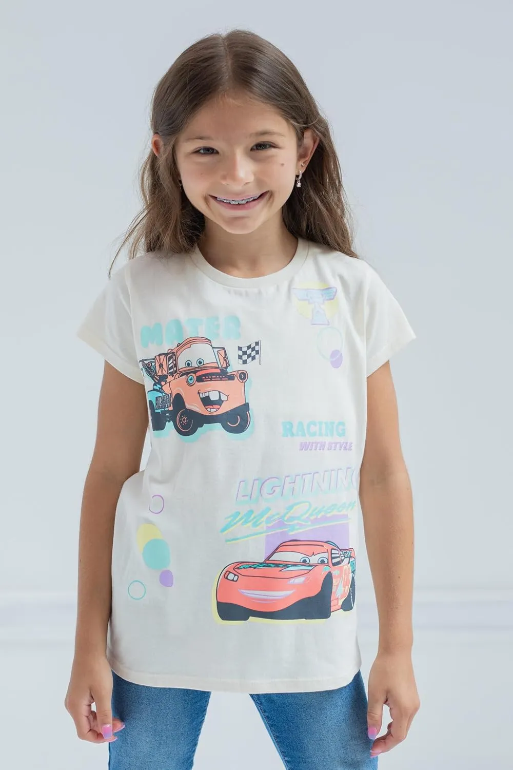 Disney Floral 2 Pack T-Shirts Infant to Big Kid Sizes (12 Months - 14-16)