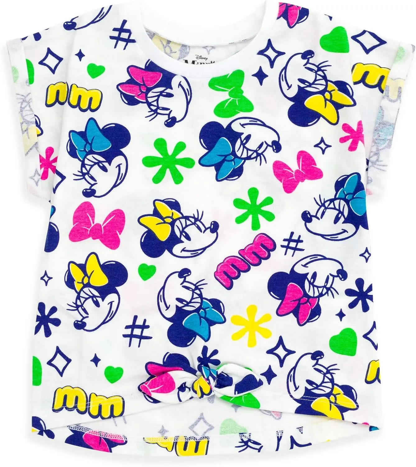 Disney Floral 2 Pack T-Shirts Infant to Big Kid Sizes (12 Months - 14-16)