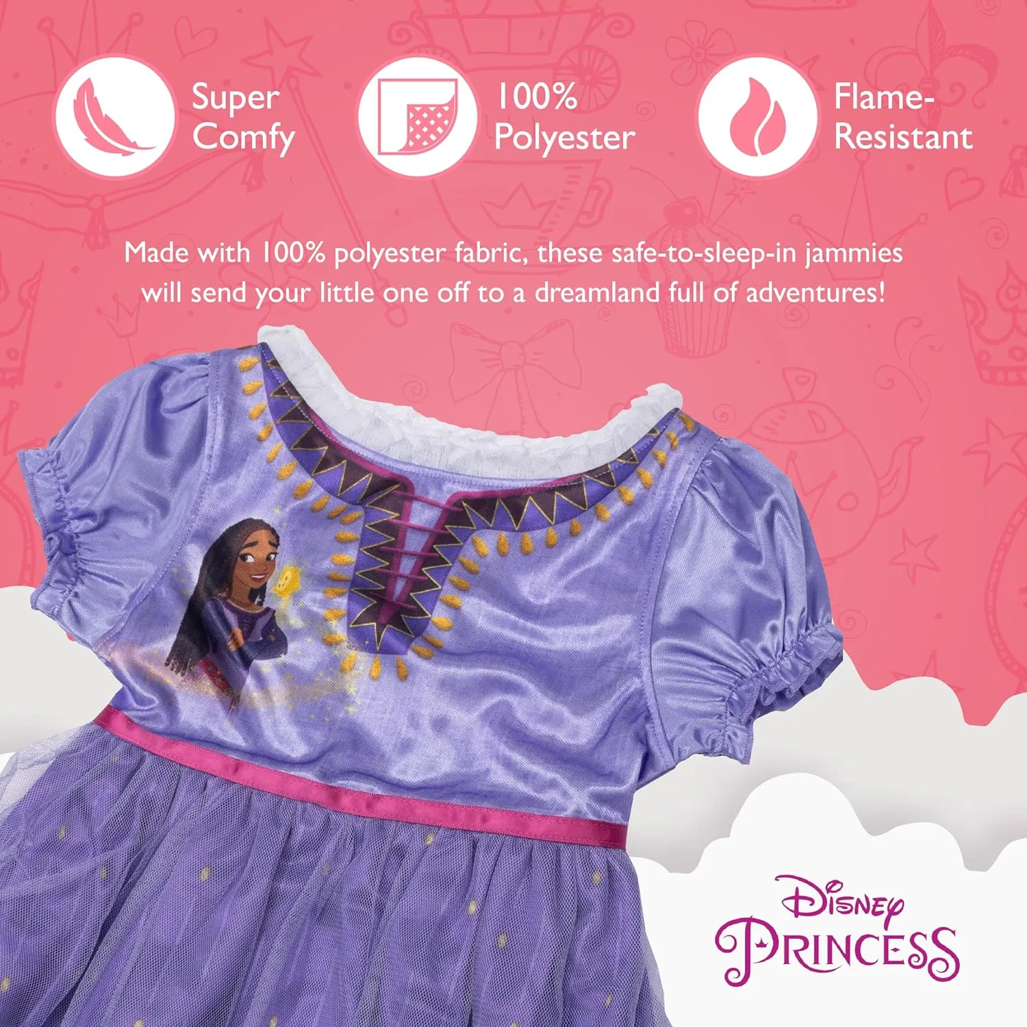 Disney Girls' Fantasy Gown Nightgown