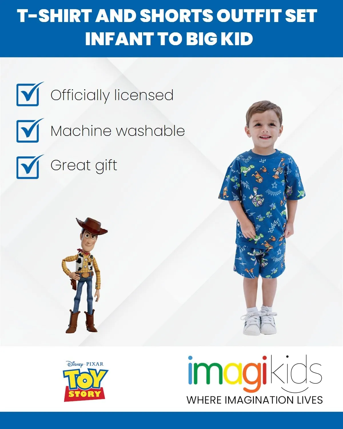 Disney Mickey Mouse Lion King Toy Story Cars French Terry T-Shirt & Shorts Set Infant to Big Kid Sizes (12 Months - 10-12)