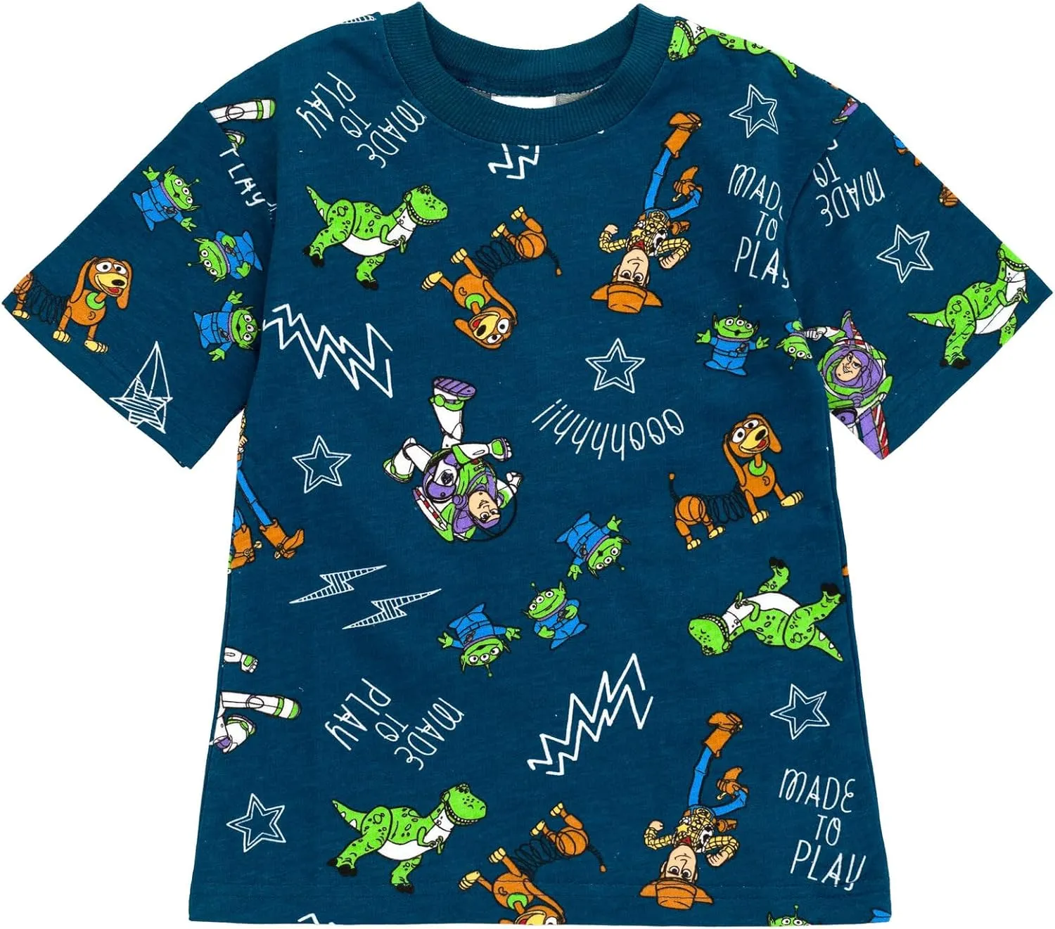Disney Mickey Mouse Lion King Toy Story Cars French Terry T-Shirt & Shorts Set Infant to Big Kid Sizes (12 Months - 10-12)