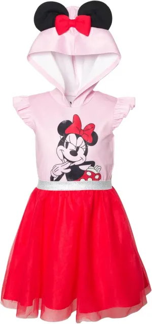 Disney Minnie Mouse Lilo & Stitch Girls Mesh Cosplay Tulle Dress Little Kid to Big Kid
