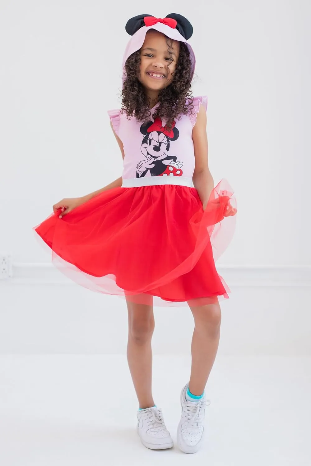 Disney Minnie Mouse Lilo & Stitch Girls Mesh Cosplay Tulle Dress Little Kid to Big Kid