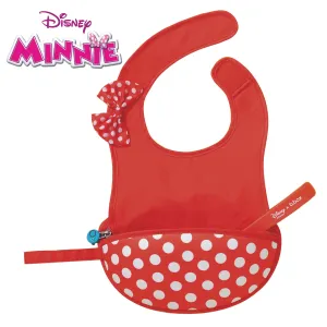 Disney - Minnie Mouse travel bib   flexible spoon