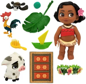 Disney Moana Animators' Collection Mini Doll Play Set – 5 Inches, Authentic Character Design, Interactive Toy Figure for Kids, for Moana Fans, Collectible Doll Set for Girls, Ages 3 