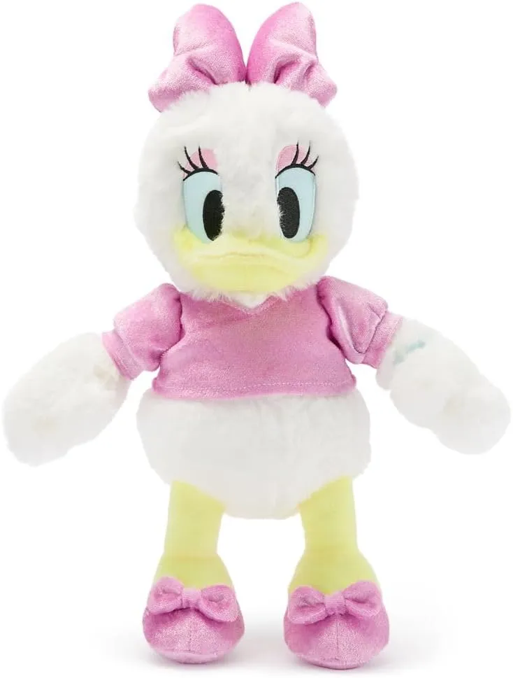 Disney Store Official Daisy Duck 85th Anniversary Plush - Daisy Duck Toy with Embroidered Features, Soft Velour Top, Shoes & Bow - Special Edition 14 Inch Stuffed Animal
