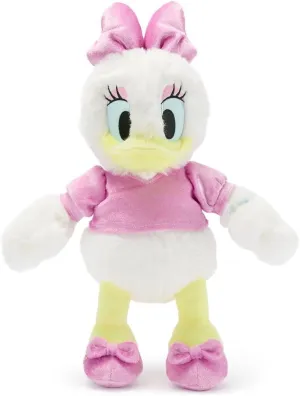 Disney Store Official Daisy Duck 85th Anniversary Plush - Daisy Duck Toy with Embroidered Features, Soft Velour Top, Shoes & Bow - Special Edition 14 Inch Stuffed Animal