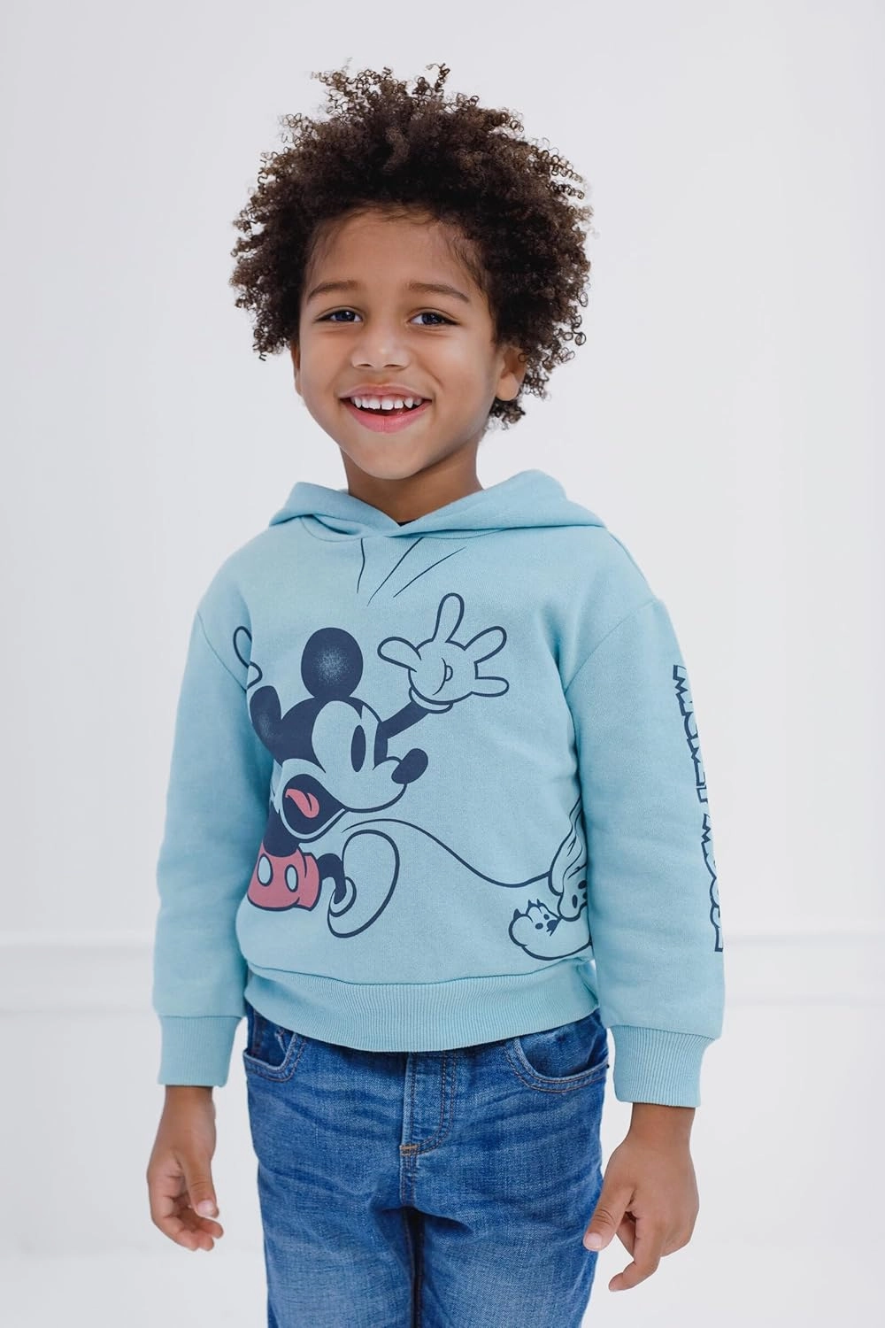 Disney Mickey Mouse Fleece Pullover Hoodie Infant to Big Kid Sizes (12 Months - 18-20)