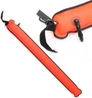 Diving Surfaces Marker Buoy, SMB 5ft Visibility Inflatable Scuba Signal Tube Safety Sausage, Scuba Diving Open Bottom Float for Snorkeling, Spearfishing