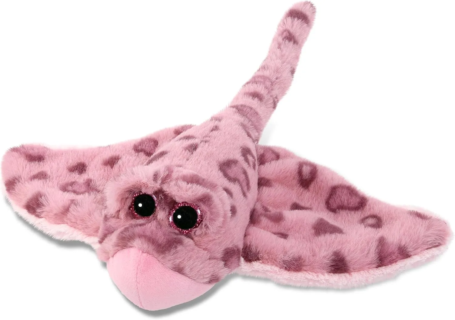 DolliBu Pink Rose Stingray Super Soft Stuffed Animal, Cute Realistic Stuffed Animals for Girls, Boys, Adults Animal Gifts, Kids Nursery Decor for Newborn, Cuddly Soft Baby Plush Toys - 15 Inches