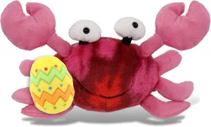 DolliBu Pink Tie-Dye Crab with Yellow Easter Egg Plush and Name Personalization - Cute Stuffed Animals for Easter Basket, Easter Egg Stuffed Animal Spring Toys for Girls, Boy, Baby - 12 Inches