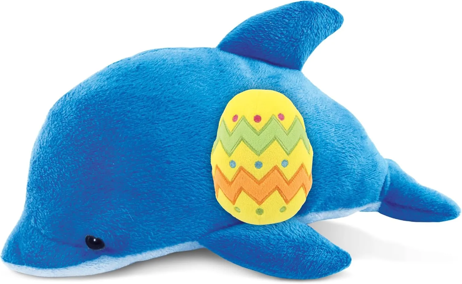DolliBu Super Soft Dolphin with Yellow Easter Egg Plush and Name Personalization - Cute Stuffed Animals for Easter Basket, Easter Egg Stuffed Animal Spring Toys for Girls, Boy, Baby - 6 Inches